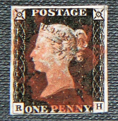 1840 penny nero - 1840, 1d