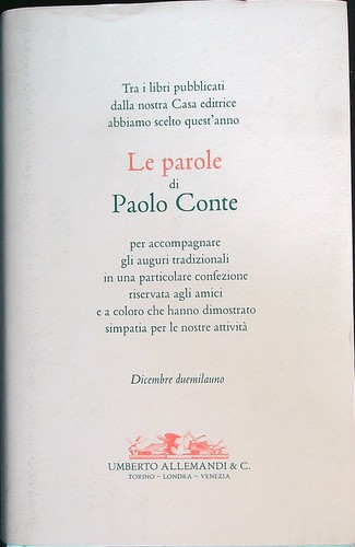 Parole paolo conte - le,