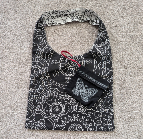 Borsa ikea bianca nera - borsa,