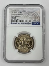 2025 D TEXAS AMERICAN INNOVATION STAZIONE SPAZIALE INTERNAZIONALE NGC MS65 ⭐FRST RLS⭐