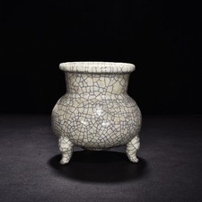 Fornello tre piedi 6,1" Cina antica porcellana dinastia canzone ge forno