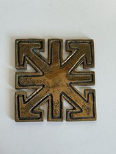 ARNALDO POMODORO & GIO POMODORO PER IL SESTANTE SCULTURA MEDAGLIA 10 X 10 CM