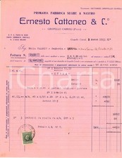 1933 GROPELLO CAIROLI (PV) Ernesto CATTANEO & C. - Fabbrica seghe a nastro