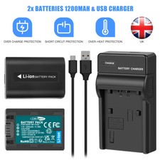 2x 1200mAh NP-FV50 batteria e
