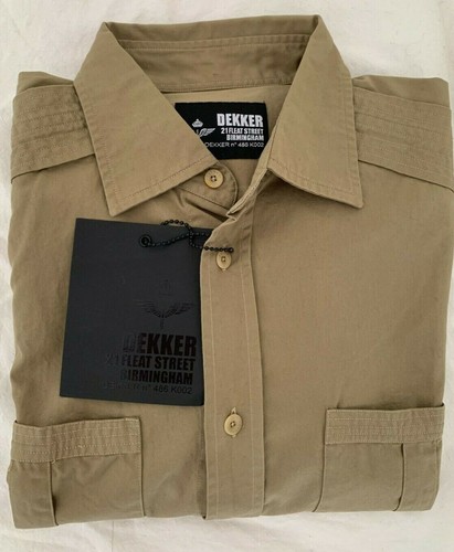 Camicia uomo dekker beige - uomo,
