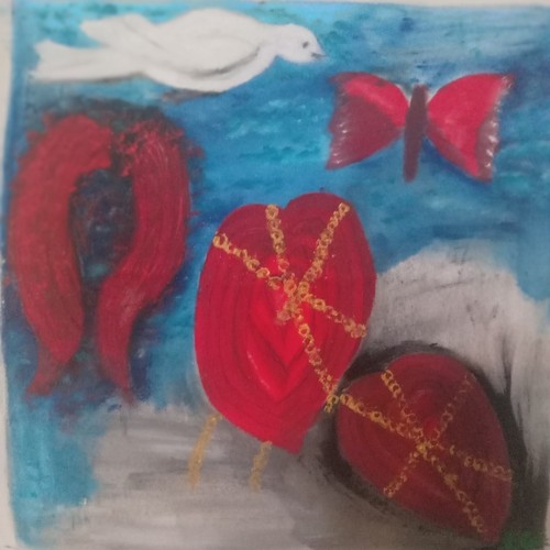 Arazzo dipinto mano - dipinto, mano"