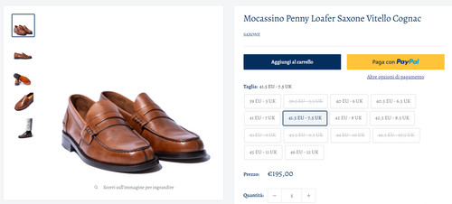 Mocassino penny loafer saxone - penny,