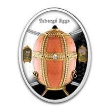 Moneta Argento 16,81g 2025 Niue Argento Uova Faberge: Uovo Palazzi Danesi