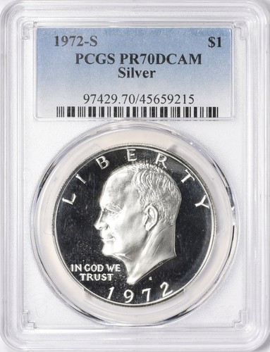 1972 eisenhower dollar pcgs - 1972,