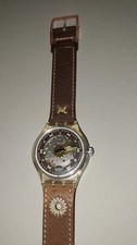 Orologio SWATCH Automatic CHARDON (SAP101)-compl.funz.-Trasparente/marrone-Pelle
