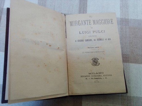 Morgante maggiore luigi - morgante,