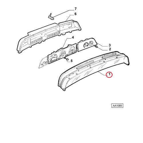 Cornice quadro strumento - quadro,