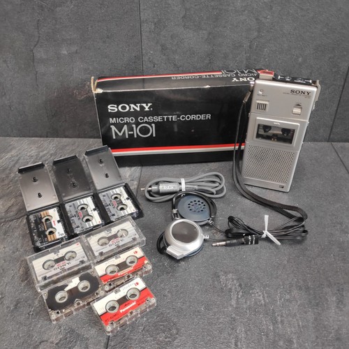Sony micro cassette corder - sony, cassette-corder