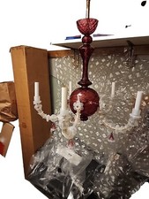 2 Lampadari vintage in vetro