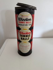 RARA LATTINA PALLINE DA TENNIS WINSTON vintage ~ Made in England anni '60