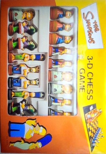 The simpsons gioco - scacchi, 3d