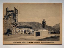 BASSANO DEL GRAPPA monumento Maresciallo Giardino Vicenza vecchia cartolina