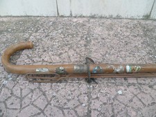 Vecchio Bastone alpini con targhette