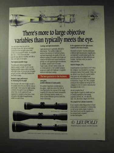 Pubblicità leupold scopes - pubblicità,