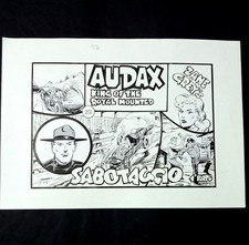 AUDAX 32 - Sabotaggio - TAVOLA INCHIOSTRATA anni 80. Camillo Conti. Leggi descr