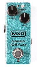 MXR M 296 Classic 108 Fuzz Mini Effetto Pedale Chitarra Elettrica Turchese Pedale Stomp