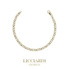 Bracciale uomo occhio di pernice oro giallo 18kt