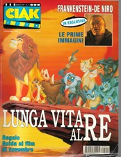 RIVISTA CIAK ANNO 10 N. 11 NOVEMBRE  1994 RE LEONE CINEMA DE NIRO