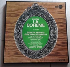 La Boheme Renata Tebaldi Giacinto Prandelli Hilde Gueden 2 LP DECCA ECLIPSE