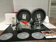 Swarovski Babbo Natale Slitta Renna Omaggio Natale Fuori Catalogo Raro SVAROWSKI