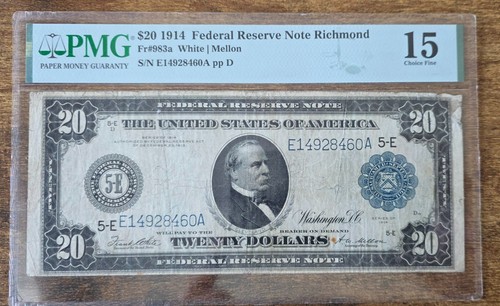 Banconota dollari 1914 - banconota, 20