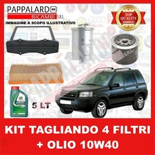KIT TAGLIANDO FILTRI + 5LT OLIO CASTROL 10W40 LAND ROVER FREELANDER I 2.0 DI 4x4