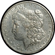 1886-O Dollaro Morgan AU