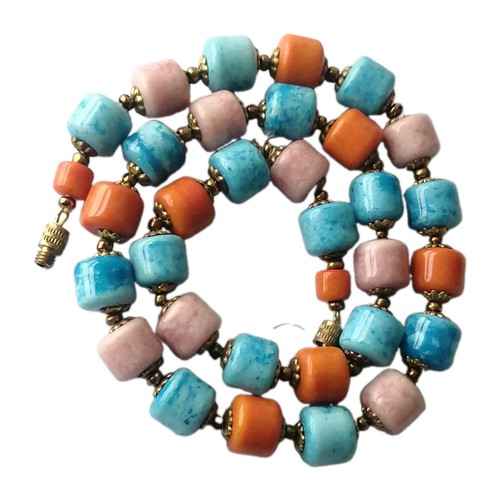 Collana corallo turchese - collana,