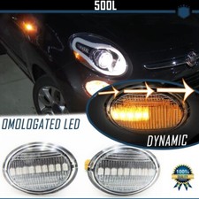 COPPIA FRECCE LATERALI PROGRESSIVE LED PER FIAT 500L 500 L DINAMICHE