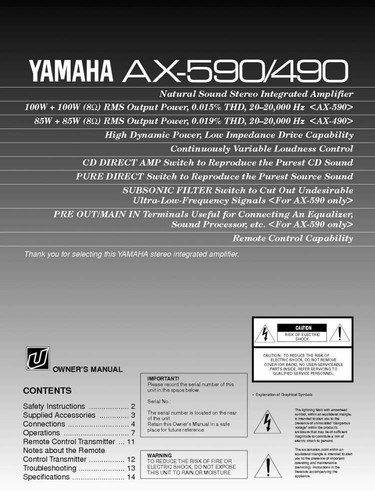 Yamaha 590 amplificatore - yamaha,