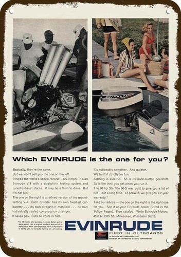 1965 evinrude starflite - evinrude, &