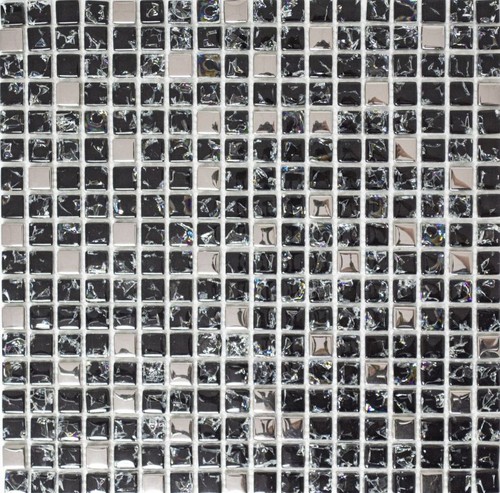 Mosaico piastrella argento - mosaico,