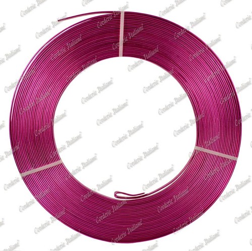 Filo alluminio piatto fucsia