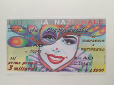 21° BIGLIETTO LOTTERIA