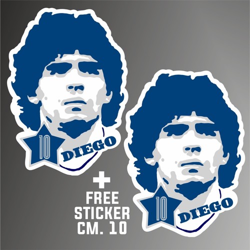 Adesivo diego maradona - adesivo, napoli
