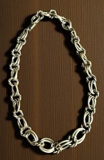 Collana maglia catena vintage Giuliano Fratti Milano Italia 17” HTF!! BELLO!