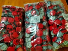 TAPPI CORONA diam.29 con bidul lunga (sottotappo maggiorato) -.ROSSO- cf 200pz