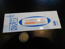 ADESIVO STICKER KLEBER vintage radio keiser netto preise jeder machts auf seine