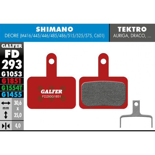 Pastiglie freno galfer shimano - pastiglie,