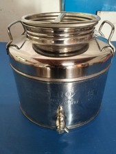 Fusto acciaio inox con ribinetto 15 litri per olio e liquidi alimentari
