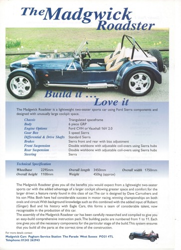Madgwick roadster kit auto - madgwick,