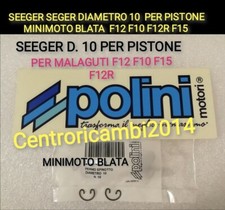 SEEGER SEGER DIAMETRO 10 PER PISTONE MINIMOTO BLATA  F12 F10 F12R F15 POLINI 
