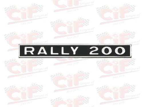 Targhetta rally 200 - targhetta, "rally