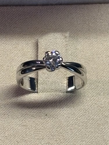 Anello solitario 0 25 - anello, ct.
