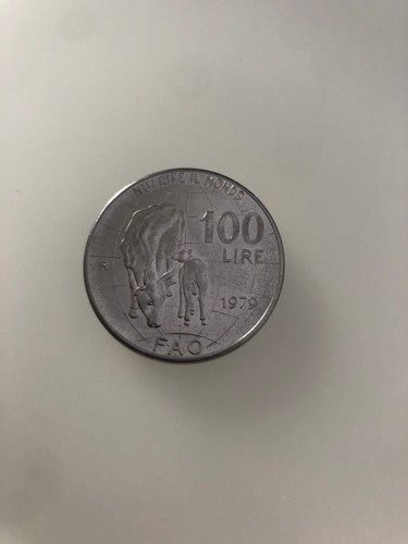 Moneta italia 100 lire - moneta,